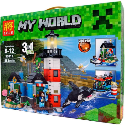 Конструктор Minecraft My World «Маяк 3 в 1»