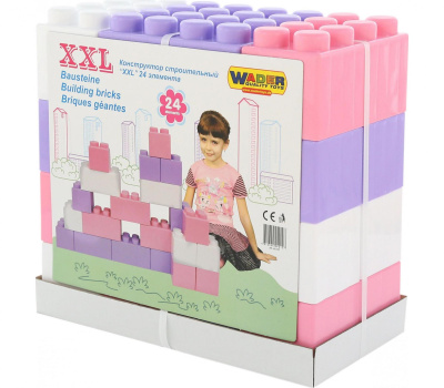 Конструктор Полесье строительный XXL (24 элемента) v2