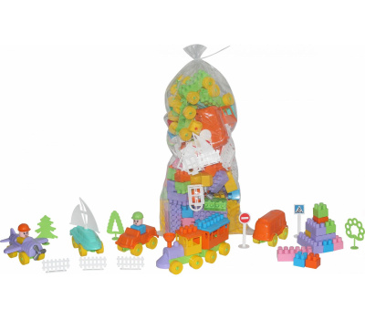 Конструктор Полесье Строитель (178 элементов) Конструктор Полесье Строитель (178 элементов)