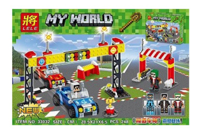 Конструктор Майнкрафт My World «Дорожные правила»