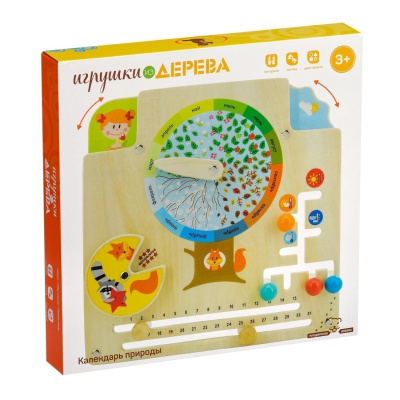 Бизиборд Мир Деревянных Игрушек "Календарь природы"