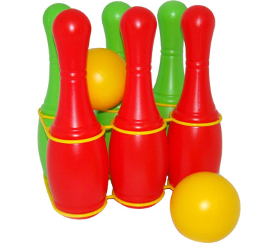 Игровой набор Полесье Кегли (6 штук) Игровой набор Полесье Кегли (6 штук)