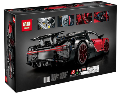 Конструктор Lepin Technician «Bugatti Chiron» красный