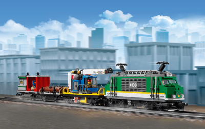 Конструктор Cities «Товарный поезд» с ДУ