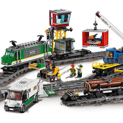 Конструктор Cities «Товарный поезд» с ДУ