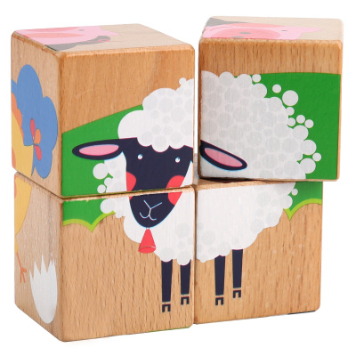 Деревянные кубики Lucy&Leo "Ферма" Деревянные кубики Lucy&Leo "Ферма"