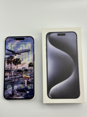 Б/У Смартфон Apple iPhone 15 Pro Max 256GB nano Sim/eSim Blue Titanium