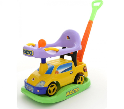 Каталка-автомобиль Полесье Пикап со звуком, жёлтый