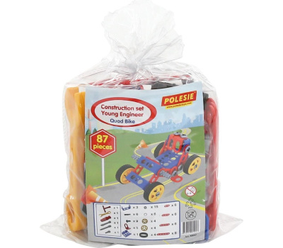 Конструктор Полесье Изобретатель Квадроцикл №1 (87 элементов)