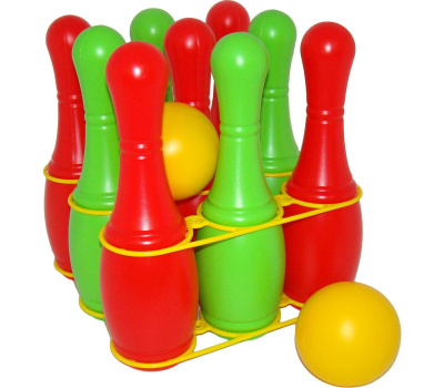 Игровой набор Полесье Кегли (9 штук) Игровой набор Полесье Кегли (9 штук)