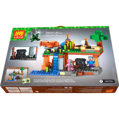 Конструктор Minecraft My World «Воздушная гавань с самолётом»