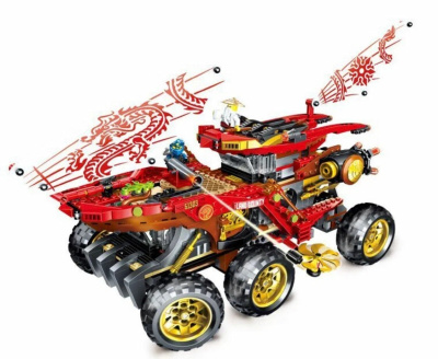 Конструктор Ninja «Сухопутный внедорожник красного дракона»