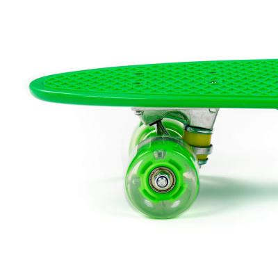 Скейтборд Полесье 66 см, цвет: зелёный
