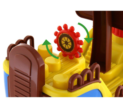 Набор Полесье Пиратский корабль конструктор 30 элементов Набор Полесье Пиратский корабль конструктор 30 элементов