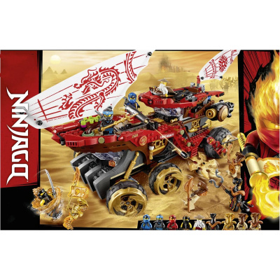 Конструктор Ninja «Сухопутный внедорожник красного дракона»