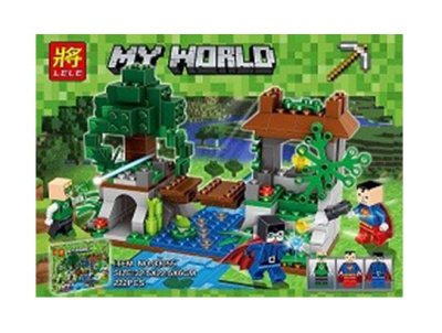 Конструктор Майнкрафт My world «Мельница на озере»