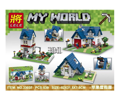 Конструктор Minecraft My World «Загородный дом», 3 в 1
