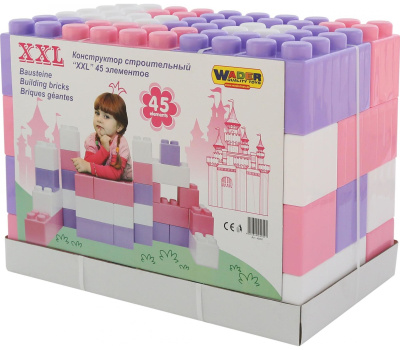 Конструктор Полесье строительный XXL (45 элементов) v2