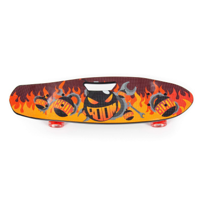 Скейтборд Полесье 65 см, цвет: чёрный с наклейкой Скейтборд Полесье 65 см, цвет: чёрный с наклейкой