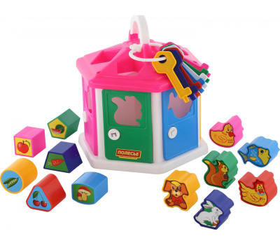 Сортер Полесье Логический домик (в сеточке)