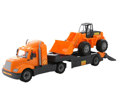 Трейлер Полесье Майк и Трактор-погрузчик