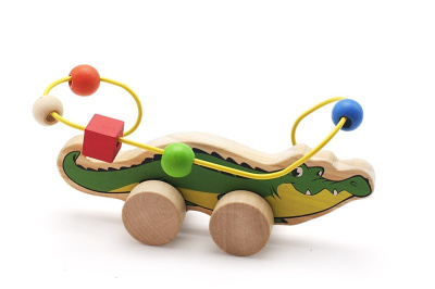 Игрушка Мир Деревянных Игрушек Лабиринт-каталка Крокодил