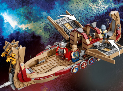 Конструктор Супер Герои «Козья лодка Мстители»