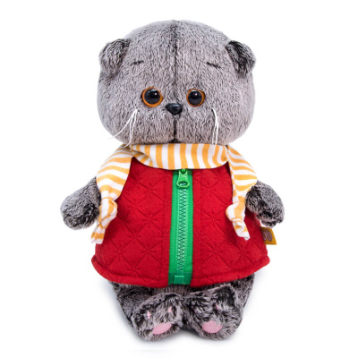 Мягкая игрушка Budi Basa Басик Baby в стеганом жилете 20 см