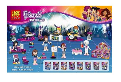 Комплект 8 фигурок Френдс Мини