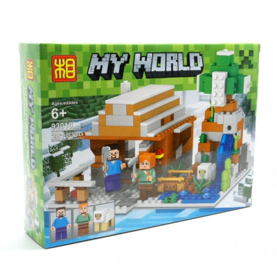 Конструктор Майнкрафт «Зимний домик»