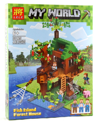 Конструктор Майнкрафт My World «Дом на рыбном острове»