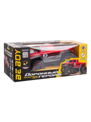 Машинка на радиоуправлении BeBoy «Дорожный Герой Monster Truck Hight-Speed» красный