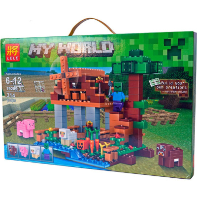 Конструктор Minecraft My World «Ранчо ветряная мельница»