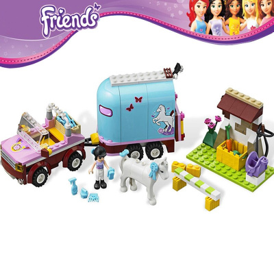 Конструктор Френдс «Эмма и трейлер для лошадки»