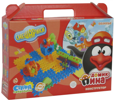 Конструктор Полесье Смешарики Домик Пина Конструктор Полесье Смешарики Домик Пина