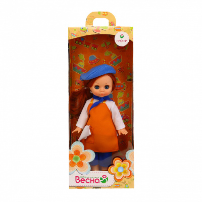 Кукла Весна Девочка Художница, 30 см