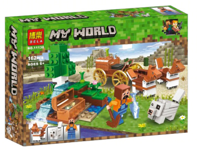 Конструктор Minecraft My World «Сокровищница в лесу у водопада»