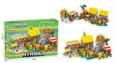 Конструктор Майнкрафт MyWorld «Деревня мечты» 2 в 1