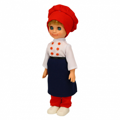 Кукла Весна Мальчик в костюме Шеф-повар, 30 см