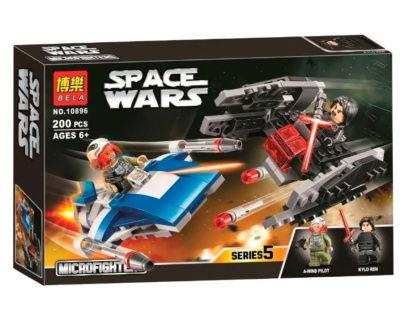 Конструктор Space Wars «Истребитель типа A против бесшумного истребителя СИД»