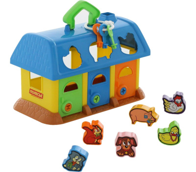 Сортер Полесье Домик для зверей (в сеточке)