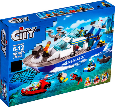 Конструктор City «Катер полицейского патруля»