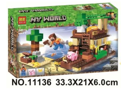 Конструктор Майнкрафт My World «Сплав на плоту»