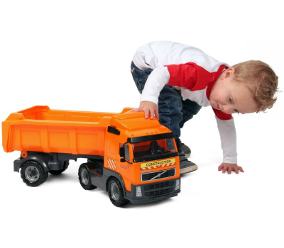 Автомобиль-самосвал Полесье Volvo с полуприцепом (в коробке)