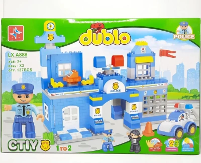 Конструктор LX Dublo «Полицейский участок» Конструктор LX Dublo «Полицейский участок»