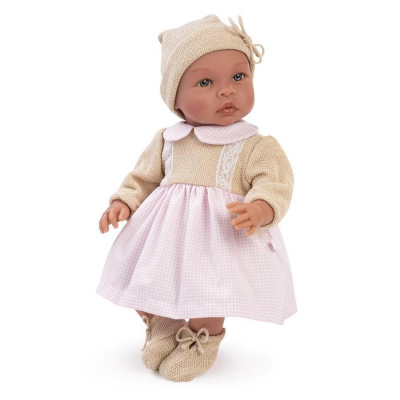 Кукла-пупс "ASI" Лео в платье и шапочке, 46 см