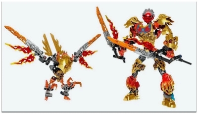 Конструктор Bionicle «Таху и Икир - Объединение Огня»
