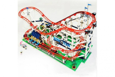 Конструктор Lepin StreetView 15039 Американские горки в парке развлечений